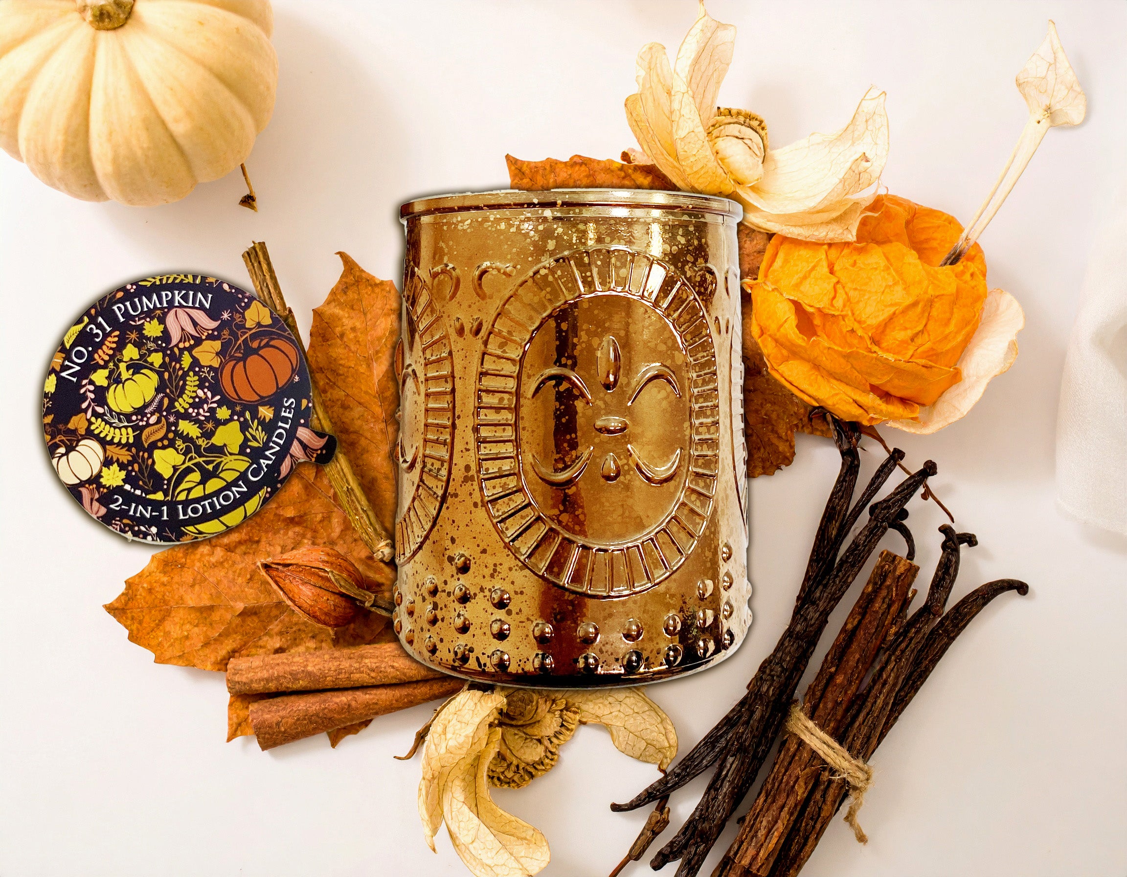 No. 31 Pumpkin 18 oz ~ Lotion Candle - Creative Energy Candles