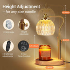 Antique Gold Chandelier - Candle Warmer Lamp - Creative Energy Candles