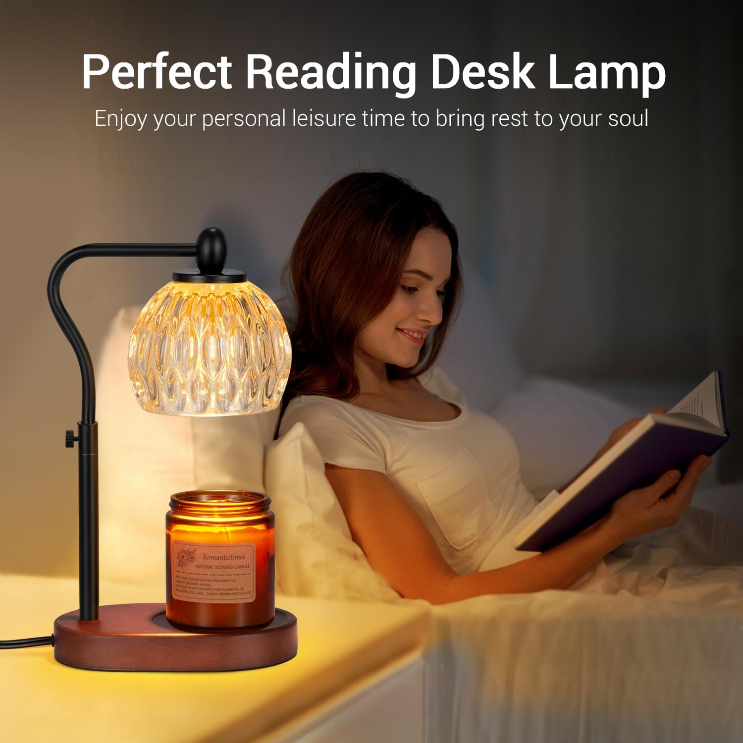 Black Iron Chandelier - Candle Warmer Lamp - Creative Energy Candles