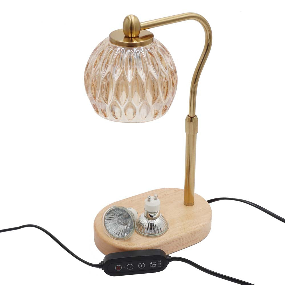 Antique Gold Chandelier - Candle Warmer Lamp - Creative Energy Candles