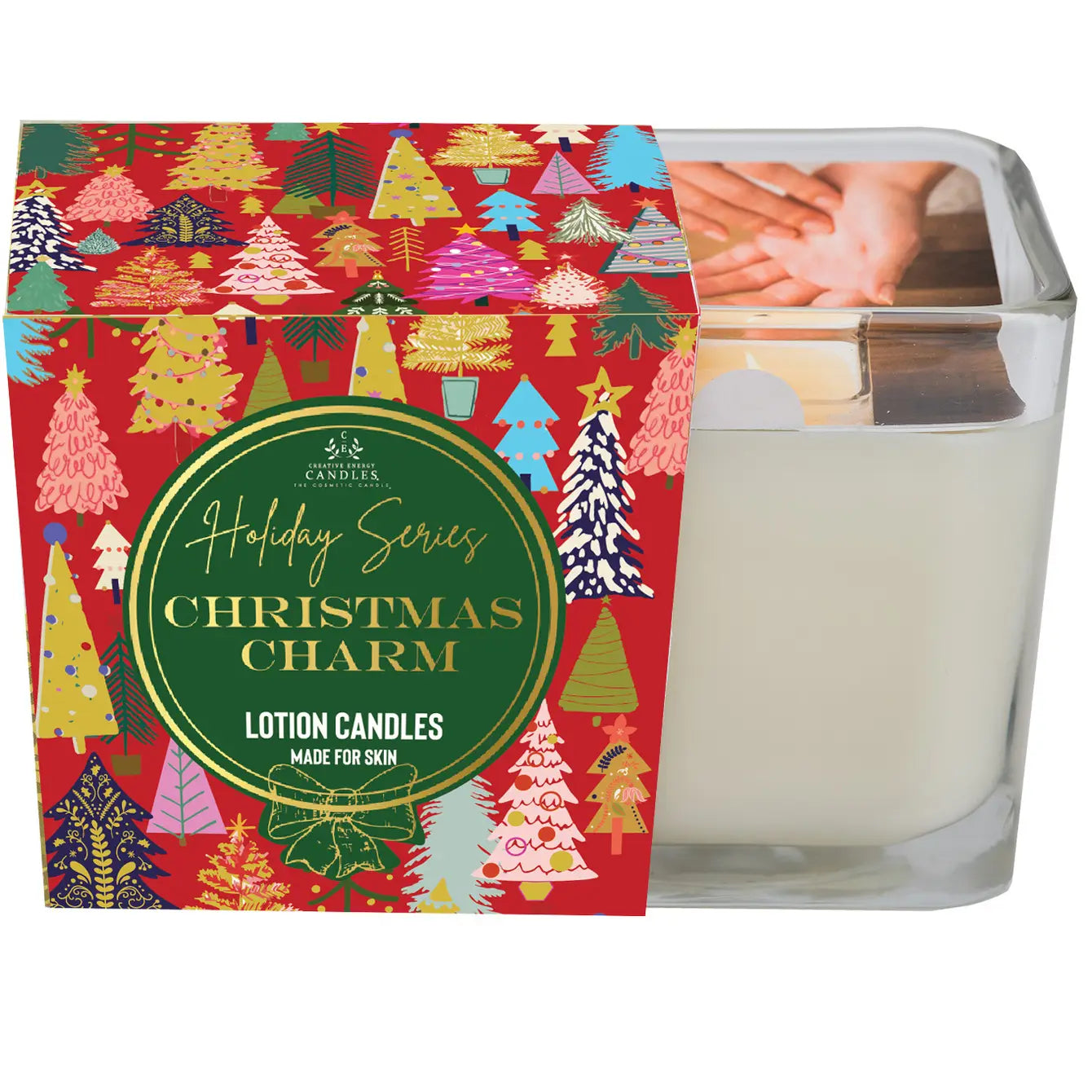Christmas Charm ~ Soy Lotion Candle - Creative Energy Candles