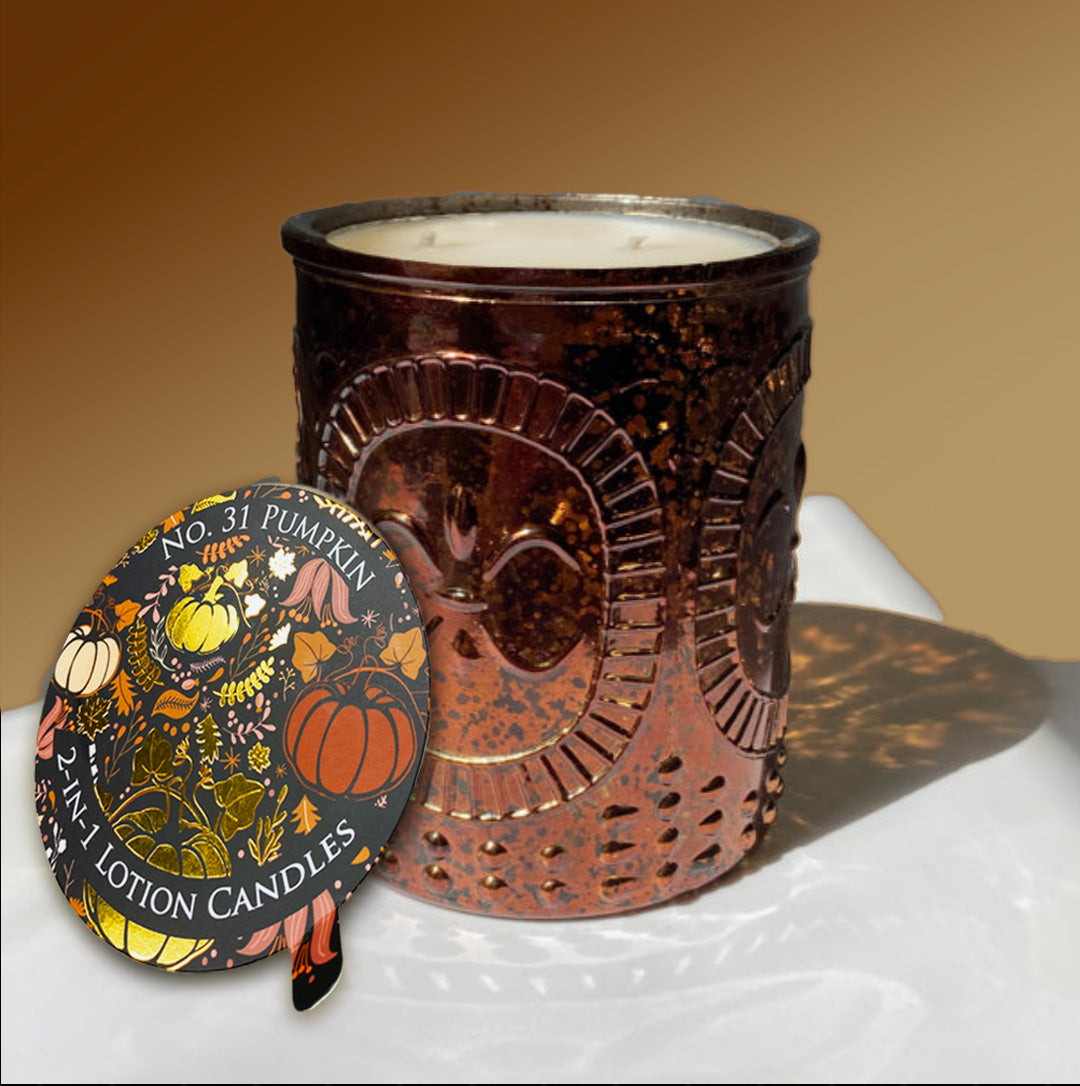 No. 31 Pumpkin 18 oz ~ Lotion Candle - Creative Energy Candles