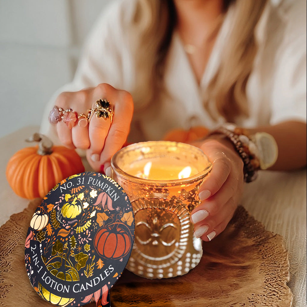 No. 31 Pumpkin 18 oz ~ Lotion Candle - Creative Energy Candles
