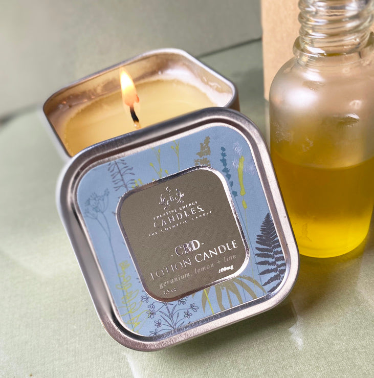 Geranium CBD 2-in-1 Lotion Candles - Creative Energy Candles